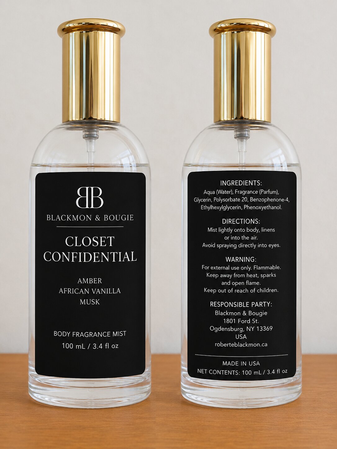 Blackmon & Bougie Closet Confidential Luxury Body Fragrance Mist | 100 mL